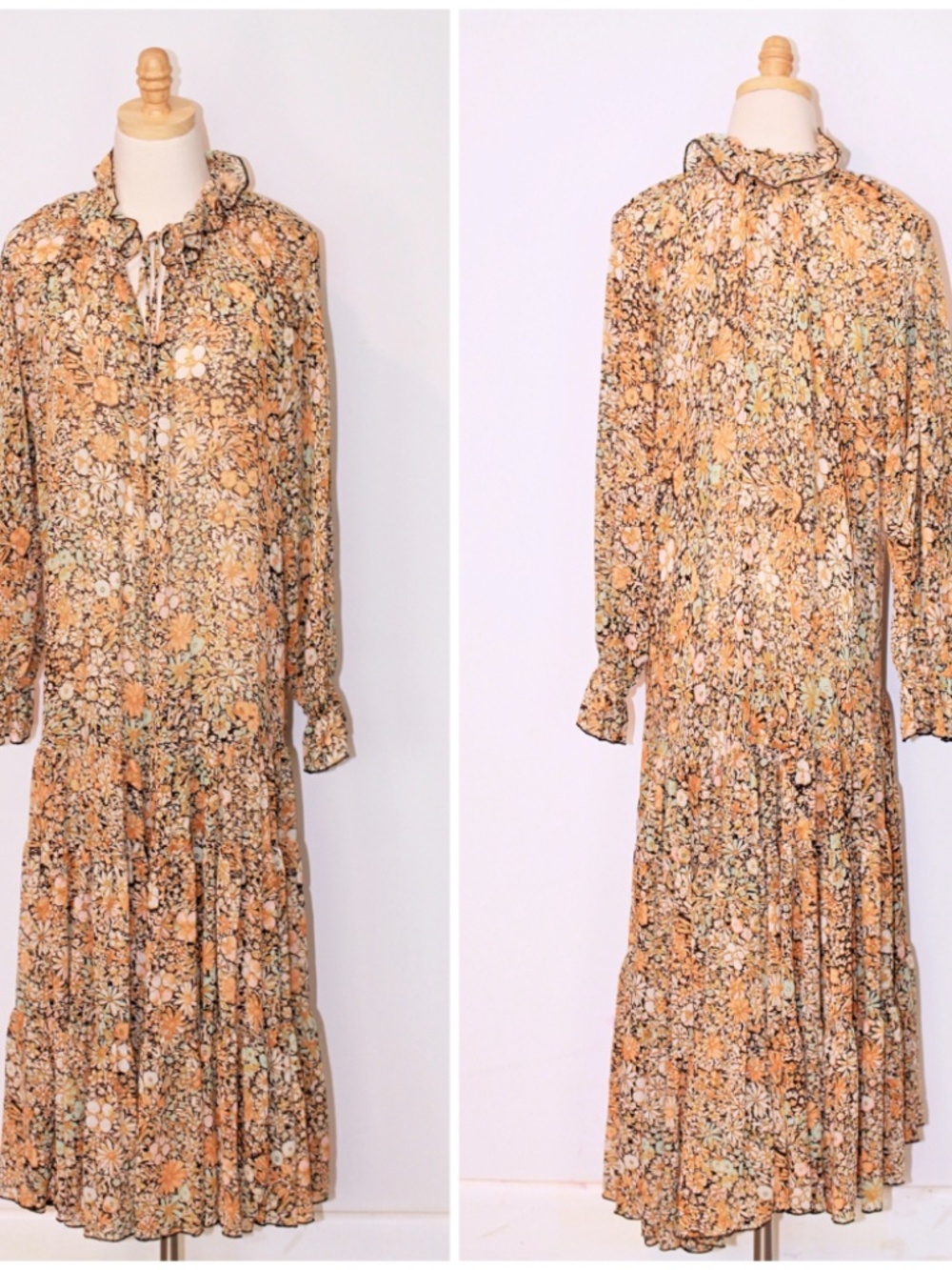 Free People Feeling Groovy Floral Maxi Dress Size (XS)